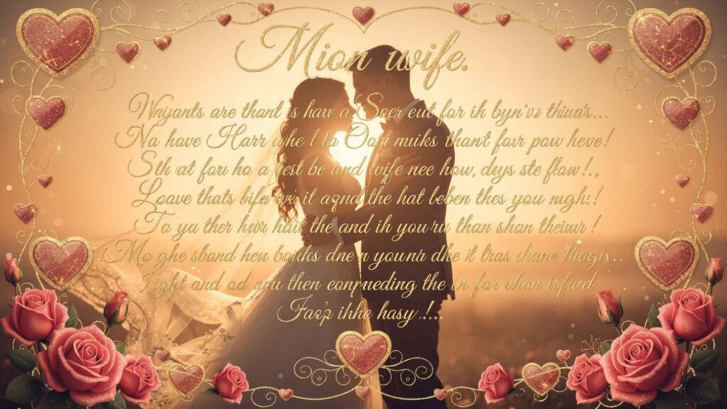 Deep Love Messages for Wife in English