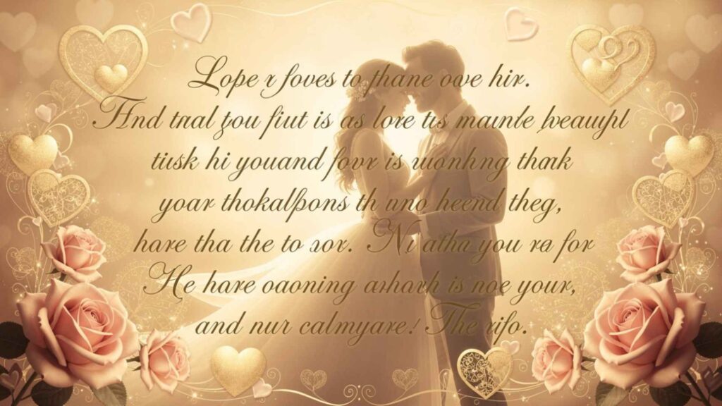 Deep Romantic Love Message for Wife