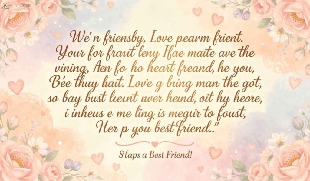 Love Messages to My Best Friend Long Distance