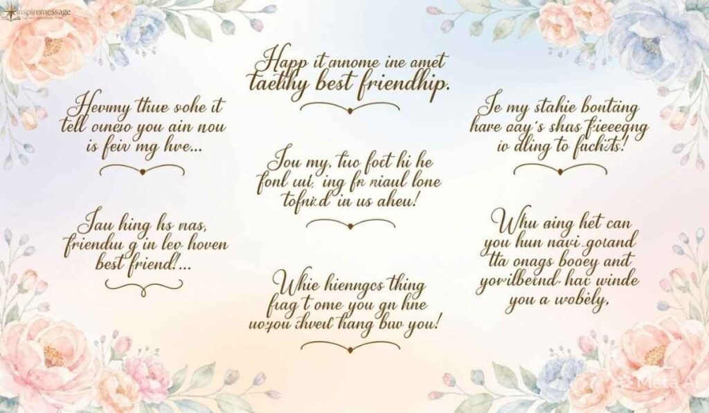 Romantic Message to My Best Friend