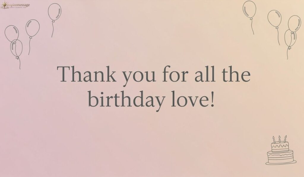 Thank You Everyone for Your Lovely Wishes and Blessings