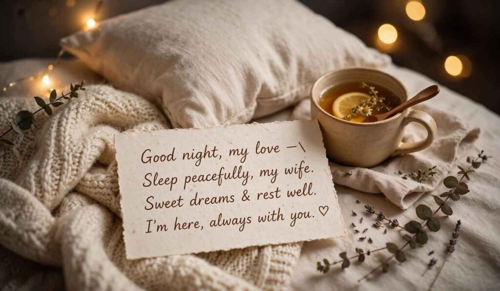 Beautiful Good Night Messages for Wife