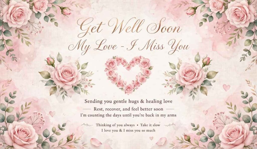 Romantic Get Well Soon Messages for Wife