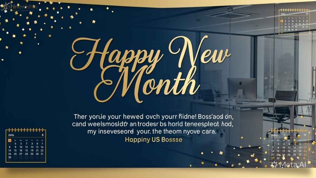 225+ Happy New Month Messages to My Boss – Professional, Respectful & Inspiring Wishes