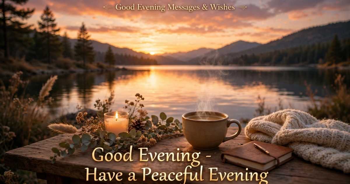 220+ Good Evening Messages and Wishes Sweet, Lovely & Heartfelt 